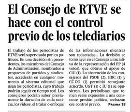 Source El País front page. 2011-09-22. 